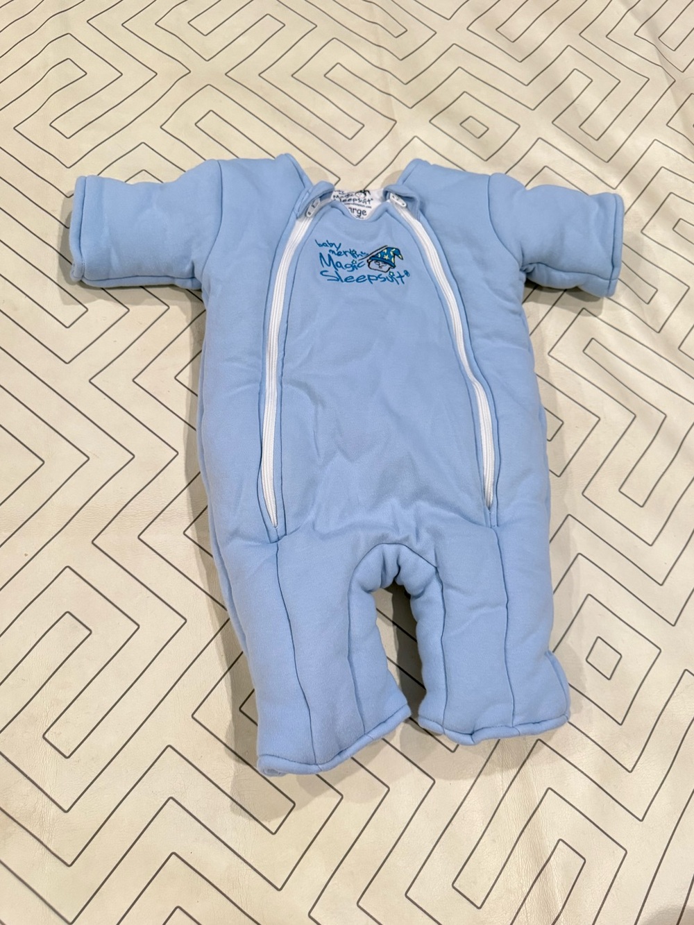 Baby Merlin Light Blue Magic Sleepsuit